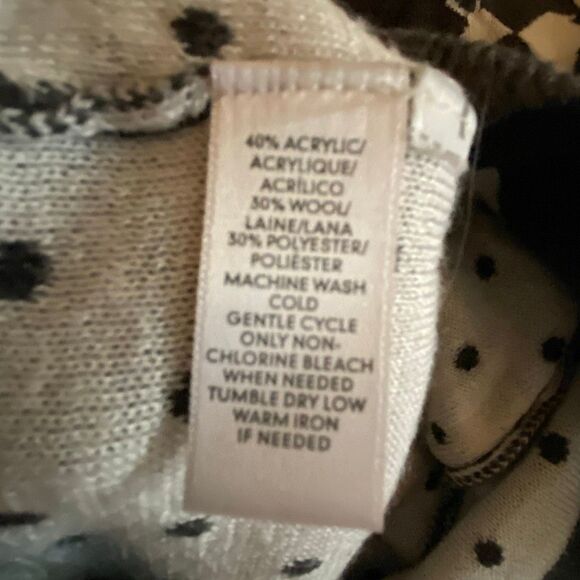 LOFT fair isle reindeer sweater size S - Picture 8 of 9